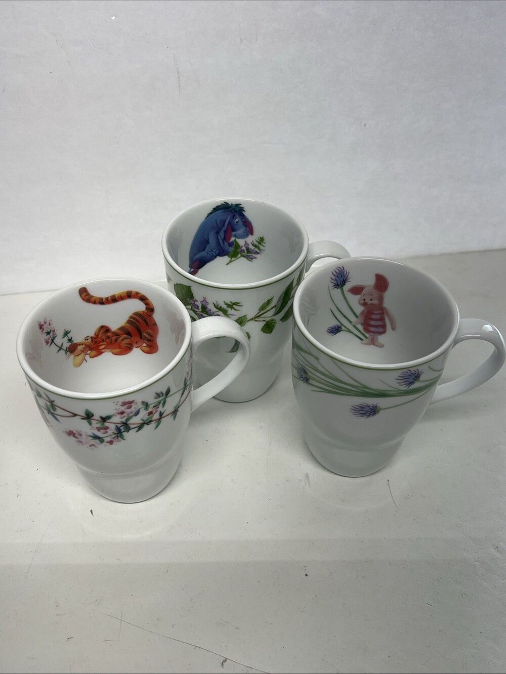 Disney Winnie The Pooh Friends Herb Mug Lot Of 3